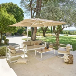 Vendita online di OMBRELLONE A BRACCIO MOD. MELHIA MT 3X4 NOCCIOLA