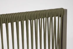 Vendita online di PARAVENTO PAXSON CM 180X30 H. 120 IN METALLO E CORDA VERDE OLIVA