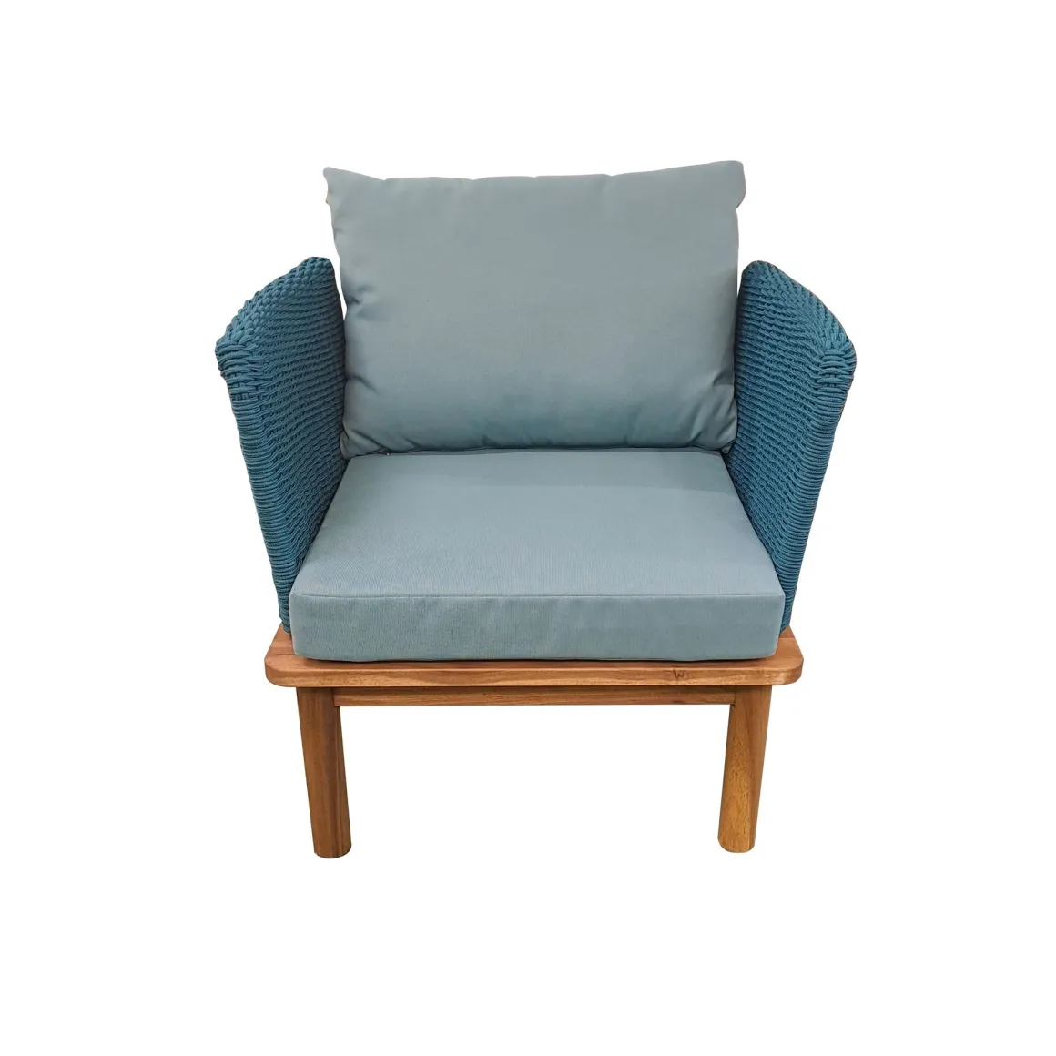 Vendita online di POLTRONA SANTA MARIA BLU ACACIA E CORDA OTTANIO