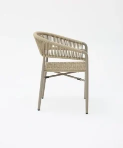 Vendita online di POLTRONCINA IN ALLUMINIO E CORDA BEIGE