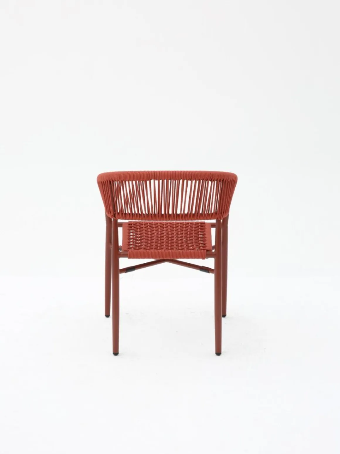 Vendita online di POLTRONCINA IN ALLUMINIO E CORDA TERRACOTTA