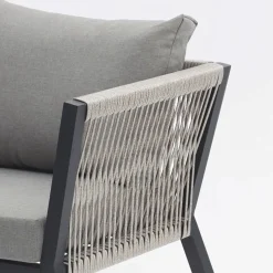 Vendita online di SALOTTO DA GIARDINO IN ALLUMINIO ANTRACITE
