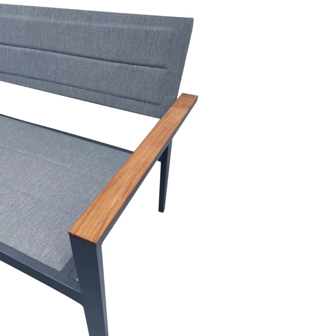 Vendita online di SALOTTO DA GIARDINO ALLUMINIO E TEXTILENE GRIGIO