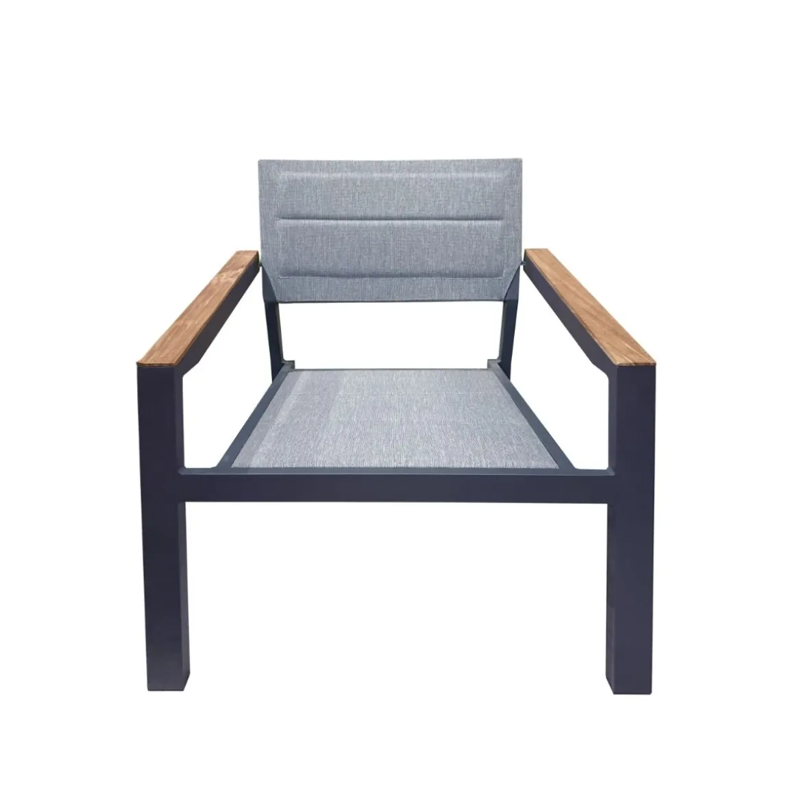Vendita online di SALOTTO DA GIARDINO ALLUMINIO E TEXTILENE GRIGIO