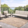 Vendita online di SALOTTO DA GIARDINO REYNE ANTRACITE E AVORIO