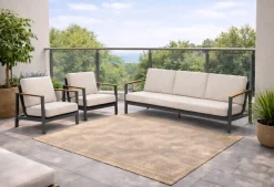 Vendita online di SALOTTO DA GIARDINO REYNE ANTRACITE E AVORIO