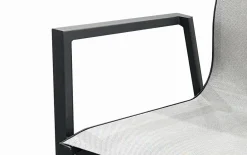 Vendita online di SEDIA MOD. OYSTER ANTRACITE E TEXTILENE GRIGIO CHIARO
