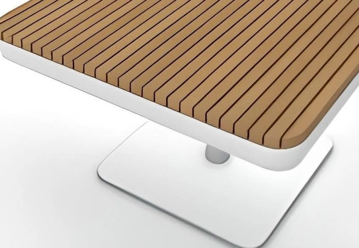 Vendita online di TAVOLINO MOD. NEW FREEDOM 90X90 CM ARGILLA E TEAK