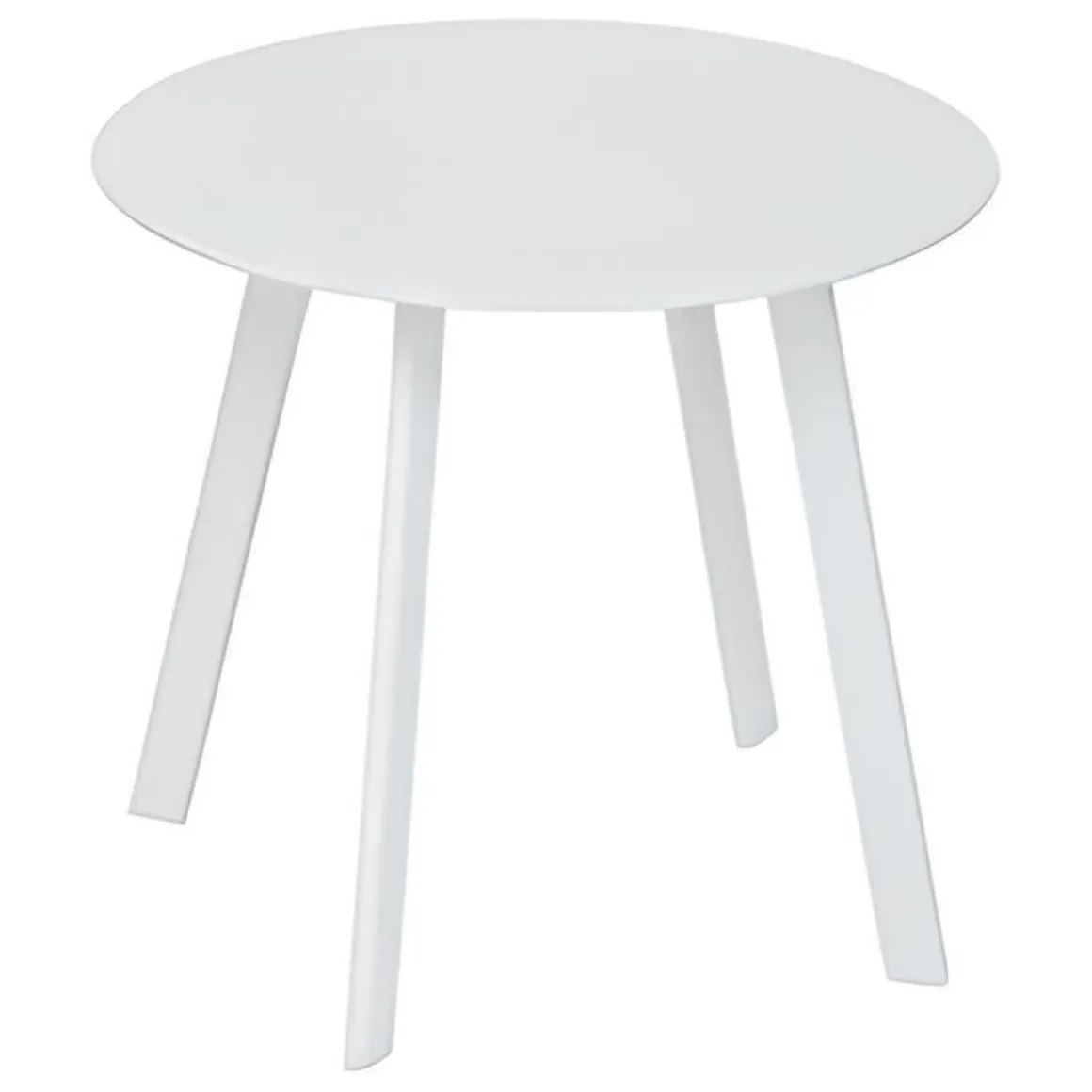 Vendita online di TAVOLINO MOD. SAONA DIAM. 50CM IN ACCIAIO BIANCO