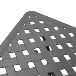 Vendita online di TAVOLINO ROSIE 107X54 CM IN ALLUMINIO PRESSOFUSO ANTRACITE