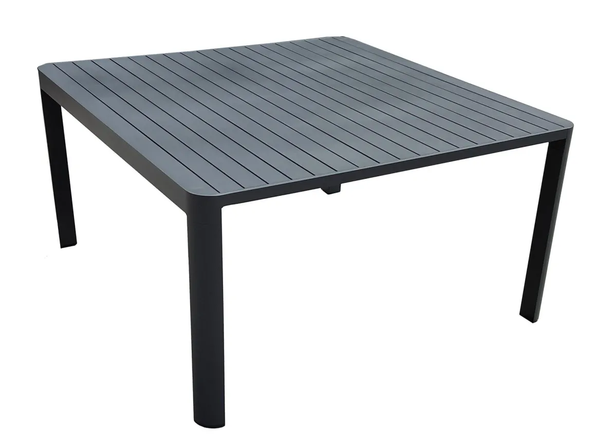 Vendita online di TAVOLO ALL. CM 97X149 H. 75 ALLUMINIO ANTRACITE
