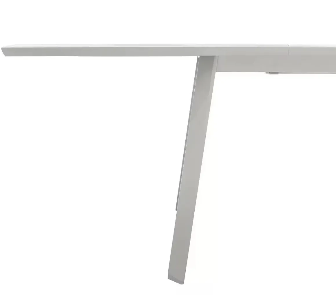 Vendita online di TAVOLO ALL. CM 220X76 METALLO BIANCO E PIANO EFFETTO LEGNO