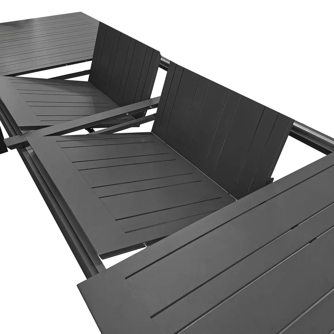 Vendita online di TAVOLO ALL. CM 266X110 H. 75 ALLUMINIO ANTRACITE