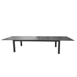 Vendita online di TAVOLO ALL. CM 266X110 H. 75 ALLUMINIO ANTRACITE