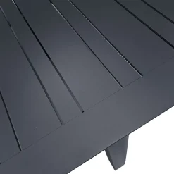 Vendita online di TAVOLO ALL. CM 266X110 H. 75 ALLUMINIO ANTRACITE