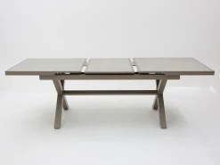 Vendita online di TAVOLO ALL. CM 220X110 IN ALLUMINIO CHAMPAGNE