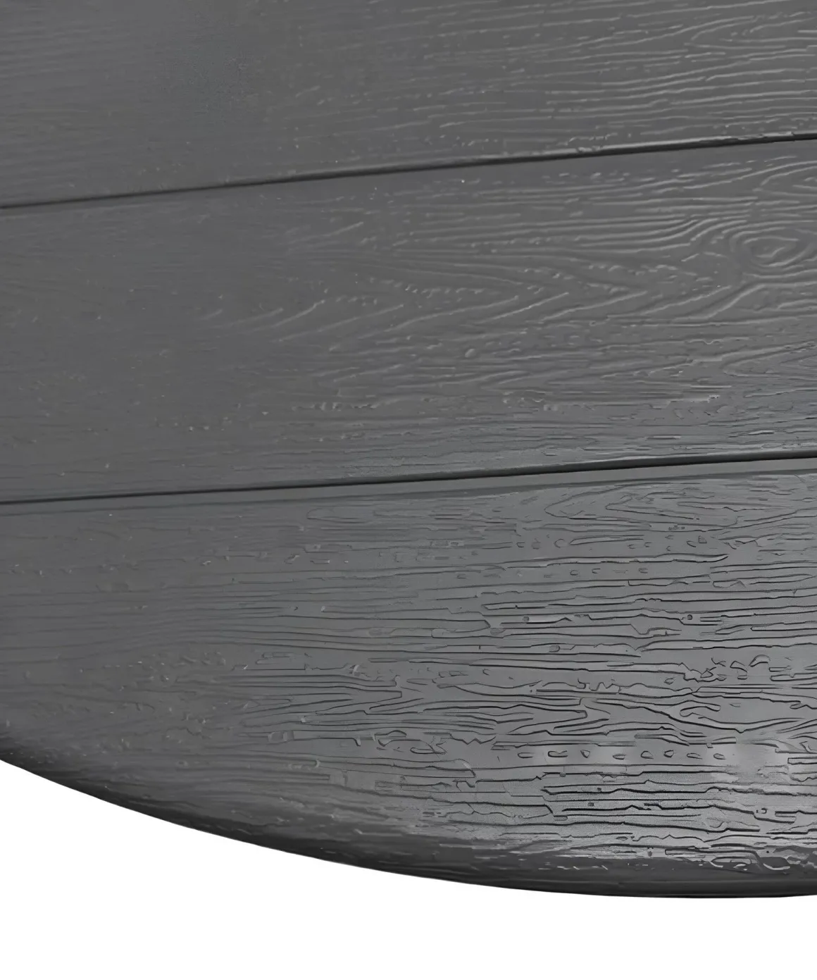 Vendita online di TAVOLO DIAM CM 80 METALLO BIANCO E PLASTICA EFFETTO LEGNO ANTRACITE