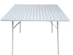 Vendita online di TAVOLO MOD. SANTORINI CM 90X90 H. 74 IN ACCIAIO BIANCO