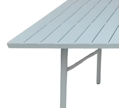 Vendita online di TAVOLO MOD SANTORINI CM 120X80 H 74 ACCIAIO VERDE MENTA