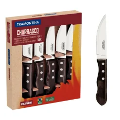 Vendita online di TRAMONTINA - SET 6 COLTELLI DA BISTECCA IN ACCIAIO INOX E POLYWOOD