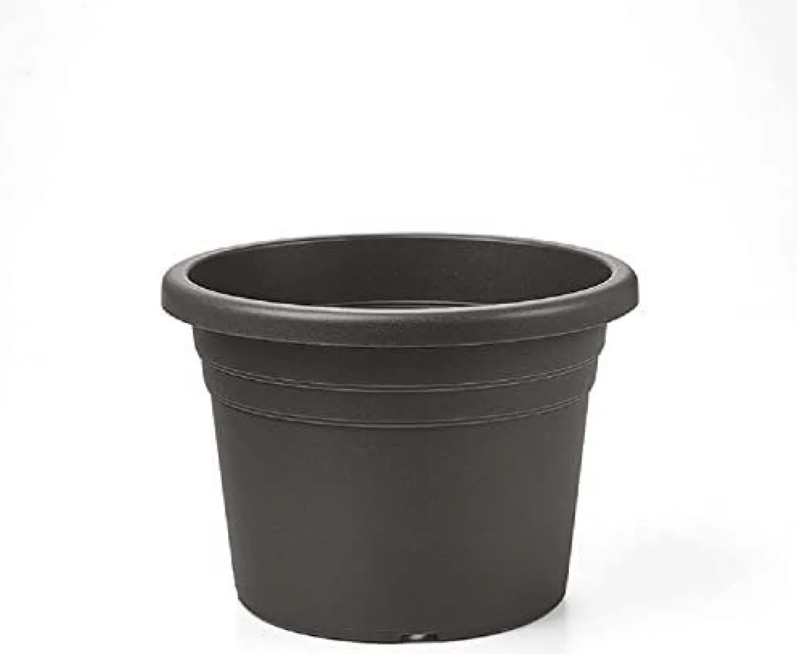 Vendita online di VASO JESOLO 8.5LT DIAM. CM 30 IN PLASTICA ANTRACITE