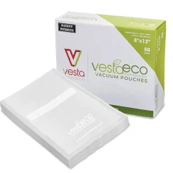 VESTA - 50 SACCHETTI BIODEGRADABILI PER SOTTOVUOTO 20X30 TRASPARENTI