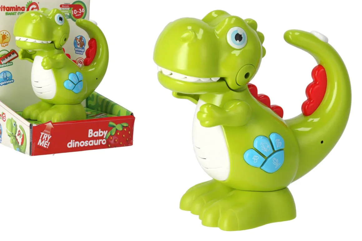VITAMINA G - DINO MUSICALE/REGISTRA/TORCIA CON LUCI E SUONI TRY-ME: vendita online VITAMINA G - DINO MUSICALE/REGISTRA/TORCIA CON LUCI E SUONI TRY-ME in offerta