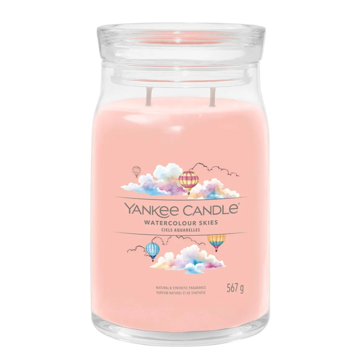 YANKEE CANDLE - GIARA GRANDE 2 STOPPINI WATERCOLOUR SKIES: vendita online YANKEE CANDLE - GIARA GRANDE 2 STOPPINI WATERCOLOUR SKIES in offerta