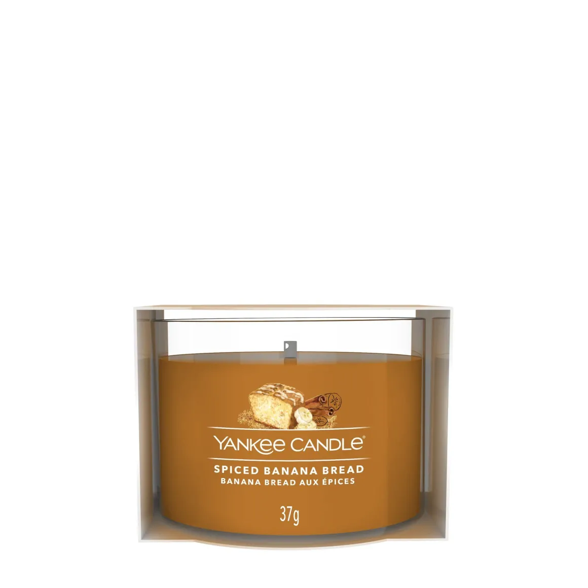 YANKEE CANDLE - CANDELA VOTIVE IN VETRO SPICED BANANA BREAD: vendita online YANKEE CANDLE - CANDELA VOTIVE IN VETRO SPICED BANANA BREAD in offerta