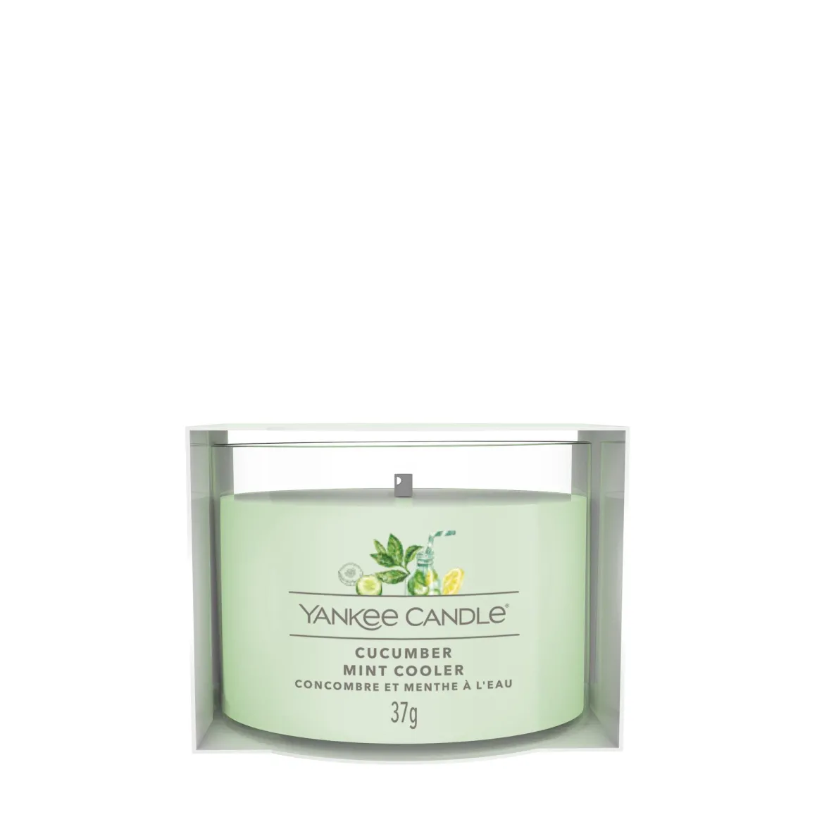 YANKEE CANDLE - CANDELA VOTIVE IN VETRO CUCUMBER MINT COOLER: vendita online YANKEE CANDLE - CANDELA VOTIVE IN VETRO CUCUMBER MINT COOLER in offerta