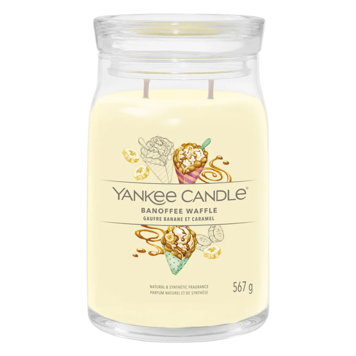 YANKEE CANDLE - GIARA GRANDE 2 STOPPINI BANOFFEE WAFFLE: vendita online YANKEE CANDLE - GIARA GRANDE 2 STOPPINI BANOFFEE WAFFLE in offerta