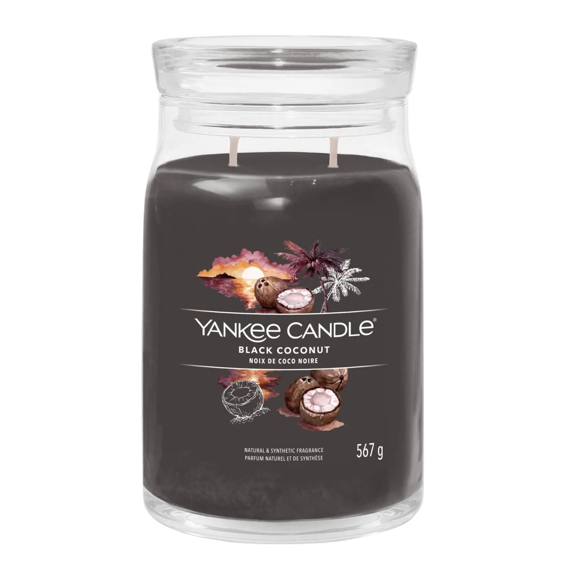 YANKEE CANDLE - GIARA GRANDE 2 STOPPINI BLACK COCONUT: vendita online YANKEE CANDLE - GIARA GRANDE 2 STOPPINI BLACK COCONUT in offerta