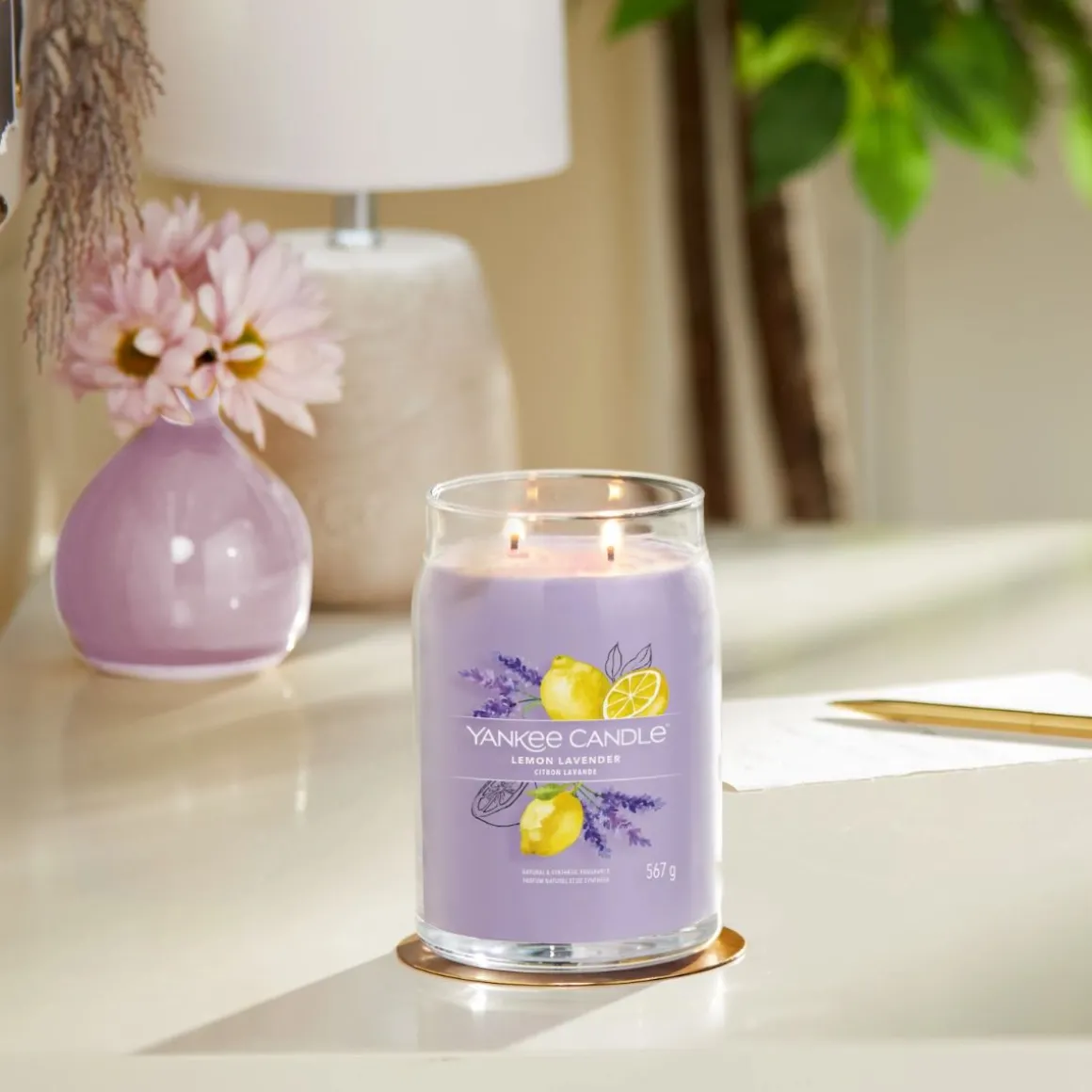 YANKEE CANDLE - GIARA GRANDE 2 STOPPINI LEMON LAVENDER: vendita online YANKEE CANDLE - GIARA GRANDE 2 STOPPINI LEMON LAVENDER in offerta