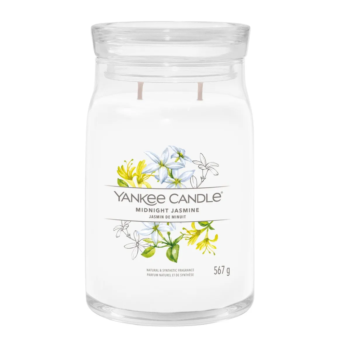 YANKEE CANDLE - GIARA GRANDE 2 STOPPINI MIDNIGHT JASMINE: vendita online YANKEE CANDLE - GIARA GRANDE 2 STOPPINI MIDNIGHT JASMINE in offerta