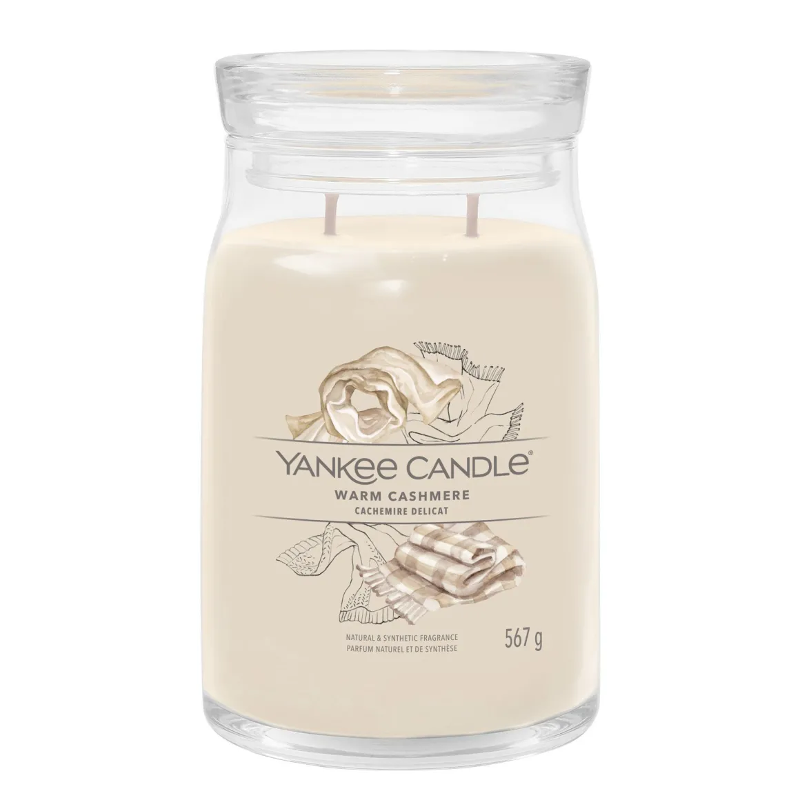 YANKEE CANDLE - GIARA GRANDE 2 STOPPINI WARM CASHMERE: vendita online YANKEE CANDLE - GIARA GRANDE 2 STOPPINI WARM CASHMERE in offerta