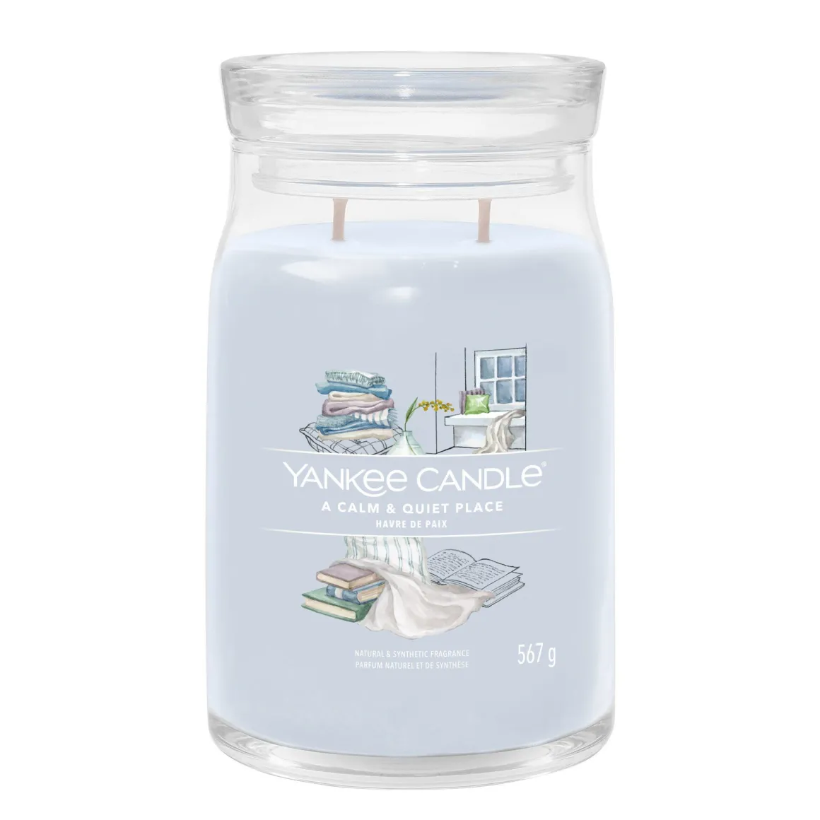 YANKEE CANDLE - GIARA GRANDE 2 STOPPINI CALM AND QUIET PLACE: vendita online YANKEE CANDLE - GIARA GRANDE 2 STOPPINI CALM AND QUIET PLACE in offerta