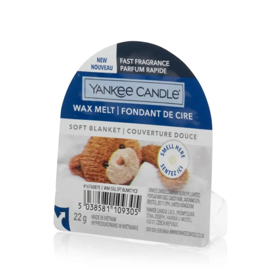YANKEE CANDLE - TART DI CERA DA FONDERE - SOFT BLANKET