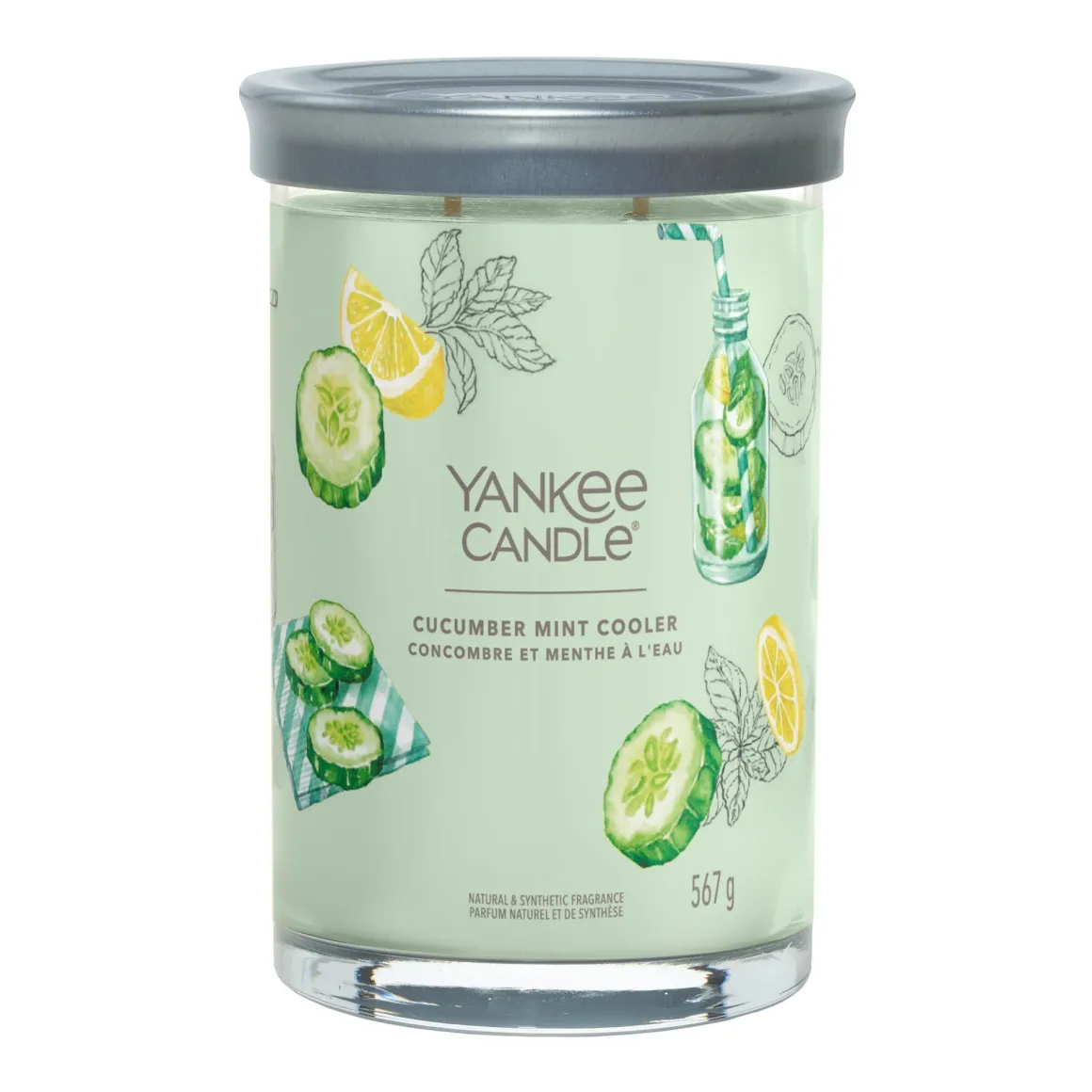 YANKEE CANDLE - TUMBLER GRANDE 2 STOPPINI CUCUMBER MINT COOLER: vendita online YANKEE CANDLE - TUMBLER GRANDE 2 STOPPINI CUCUMBER MINT COOLER in offerta