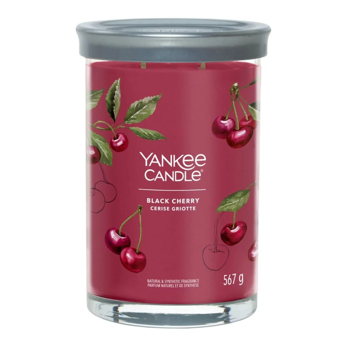 YANKEE CANDLE - TUMBLER GRANDE 2 STOPPINI BLACK CHERRY: vendita online YANKEE CANDLE - TUMBLER GRANDE 2 STOPPINI BLACK CHERRY in offerta