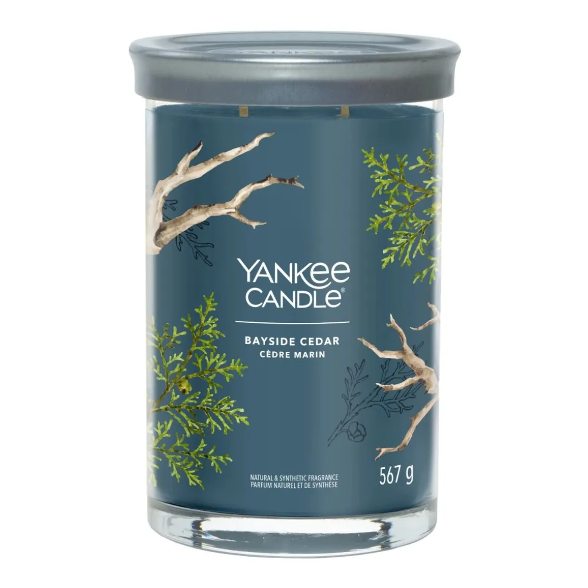 YANKEE CANDLE - TUMBLER GRANDE 2 STOPPINI BAYSIDE CEDAR: vendita online YANKEE CANDLE - TUMBLER GRANDE 2 STOPPINI BAYSIDE CEDAR in offerta