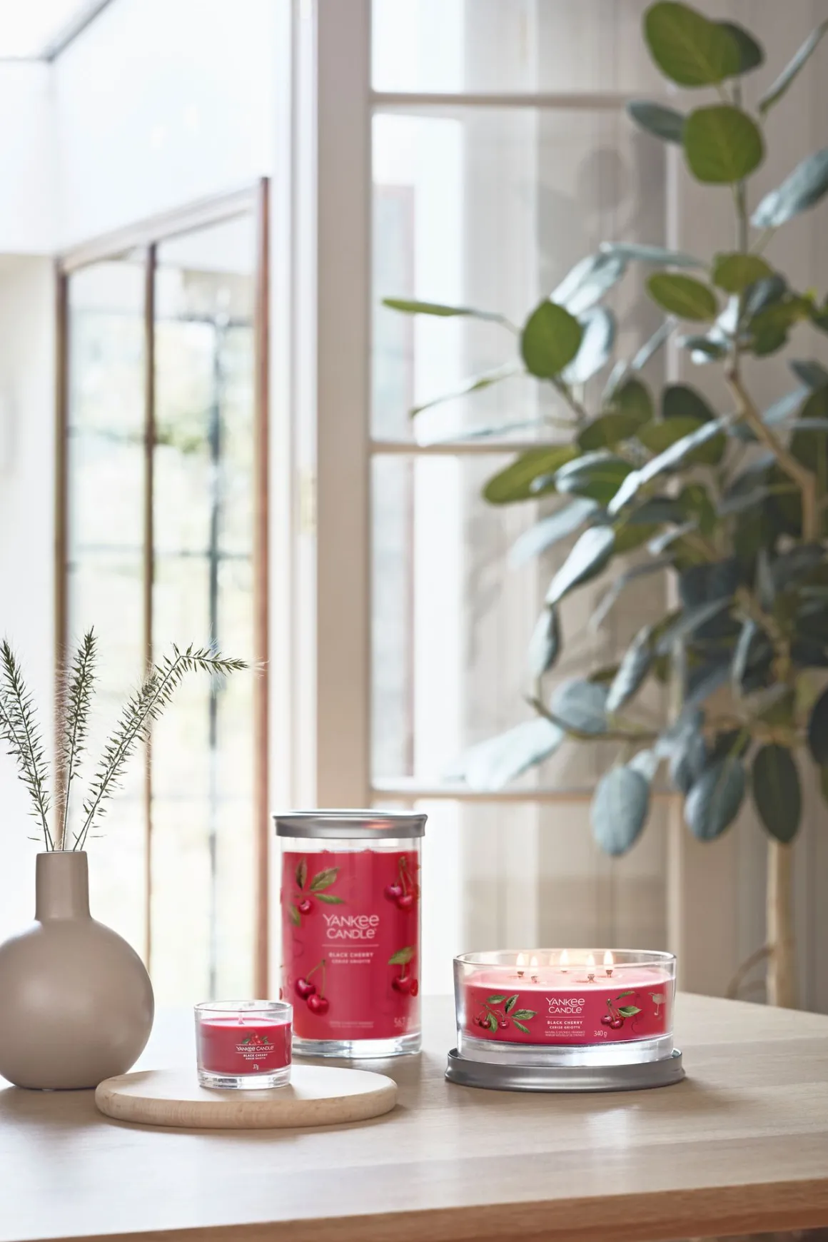 YANKEE CANDLE - TUMBLER 5 STOPPINI BLACK CHERRY: vendita online YANKEE CANDLE - TUMBLER 5 STOPPINI BLACK CHERRY in offerta